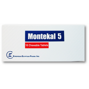 MONTEKAL 5 MG ( MONTELUKAST ) 10 CHEWABLE TABLETS